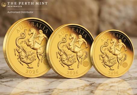 Your set features the full, half and quarter Sovereigns for 2026. Each coin is struck from 22ct gold, presented in box. Edition limit: 250