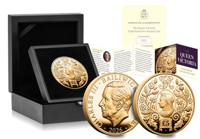 2026 Queen Victoria Gold £5 Box