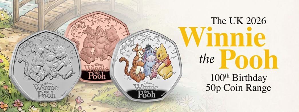 2026 UK Winnie the Pooh 50p Coin Range