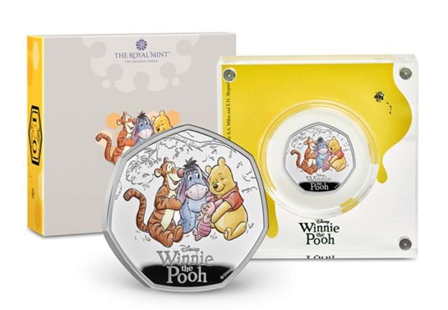 Winnie The Pooh 50P Coin 3 Images AT 5