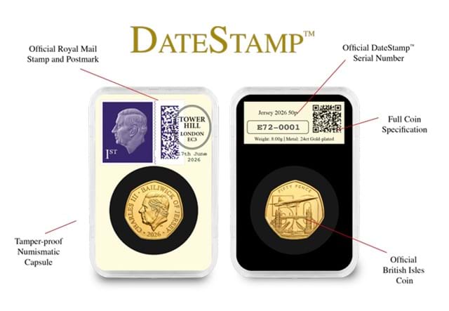 Concorde Gold Plated Datestamp Set Images CL 8