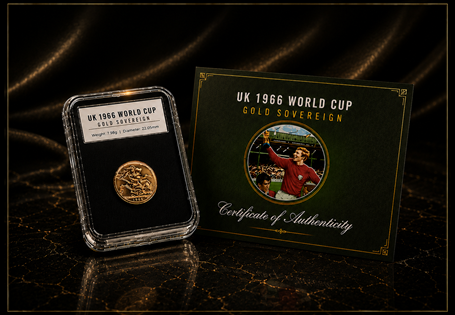 This UK 1966 Gold Sovereign will be presented in a medium sized box with a certificate of authenticity.