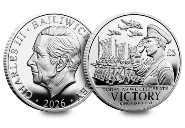 2026 Victory Parade Silver £5 Half Ounce OBV REV