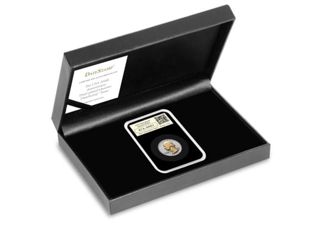 Dual Plated Silver Quarter Datestamp Box