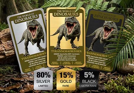 The Tyrannosaurus Rex Metal Trading Card