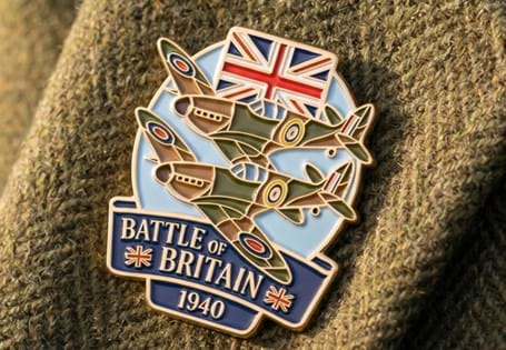This pin badge honours the Battle of Britain