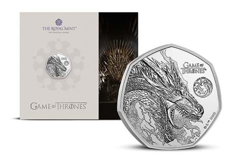 The Royal Mint has issued an official 50p coin to celebrate the fantasy phenomenon, Game of Thrones. Struck to a Brilliant Uncirculated quality and celebrates the power of fire.