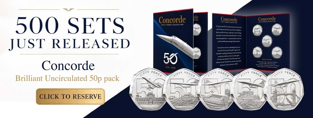 STOCK DROP: The Concorde BU 50p Set