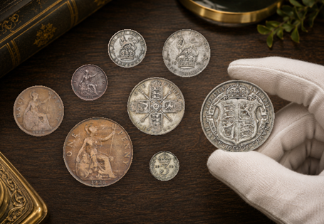 A complete set of circulating coinage from 1926, the birth year of Queen Elizabeth II. Arriving in a presentation case with certificate of authenticity.