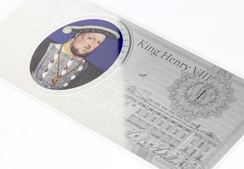 The King Henry Viii Silver Bank Note - 